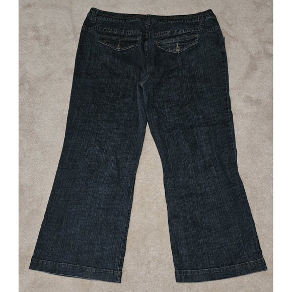 Venezia Blue Jeans Trouser Dark Wash Plus Size 8 Approx 42" Waist 30" Inseam - Picture 8 of 11